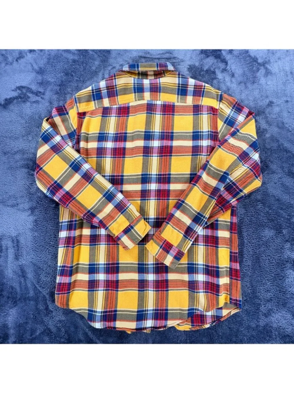 Polo Ralph Lauren Plaid Flannel Shirt Men L Vintage P.R.L. Outfitters Workwear